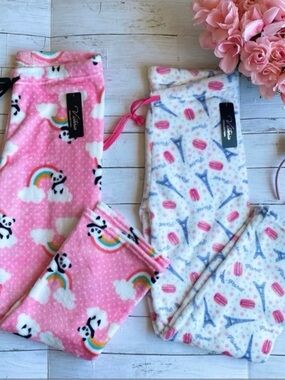 Kids Fleece Pajama Bottoms - Cozy Sleepwear NWT